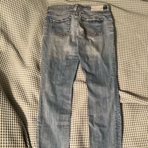 Elizabeth & James Textile Leather Patchwork Denim Jeans - Picture 6 of 9